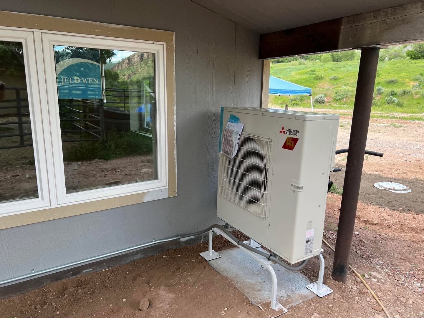 Another mini split ready to keep things cozy…..